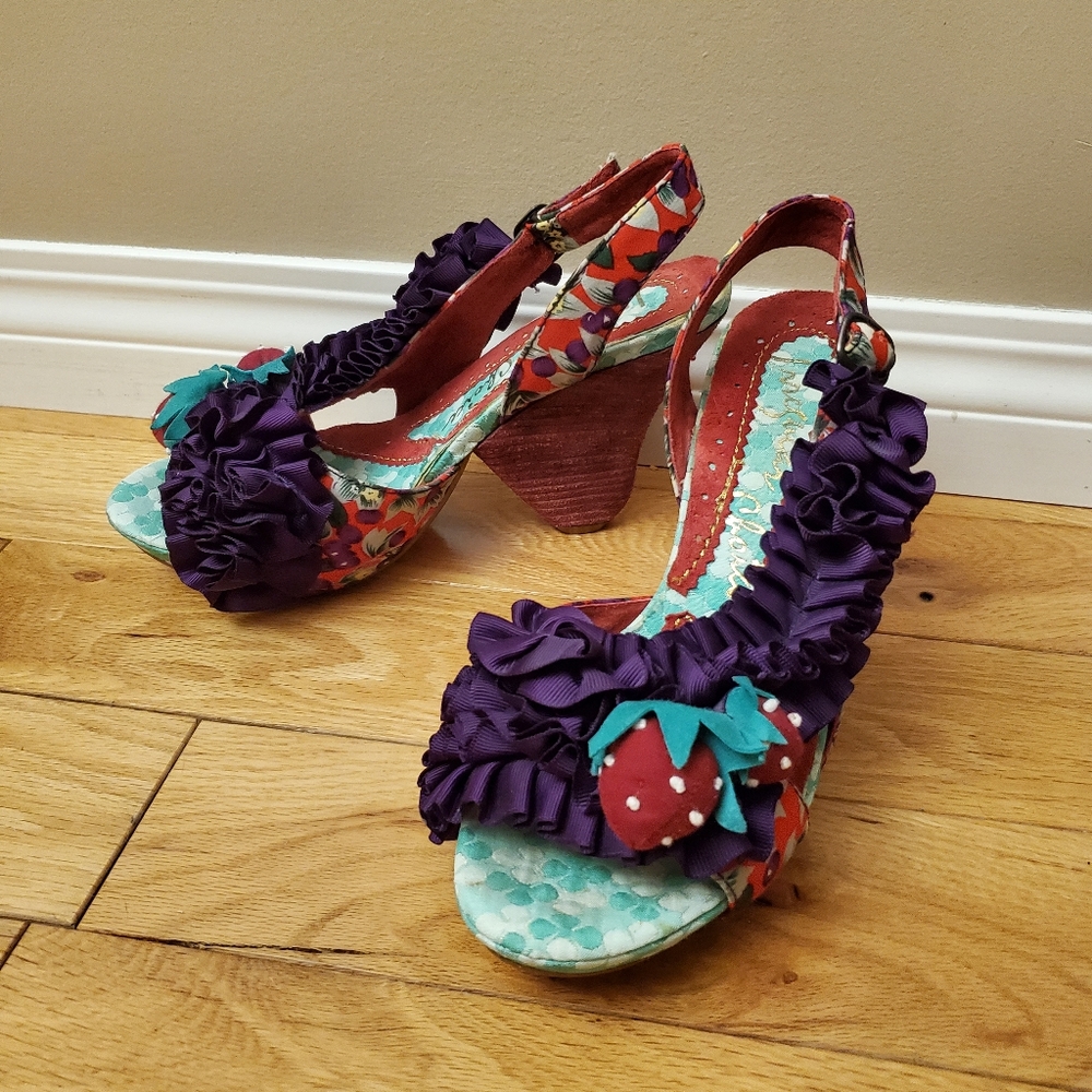 Irregular Choice wedge heels size 8
